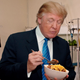 Illustration for article titled ‘Sorry About The Tornado Or Whatever,’ Says Trump Wolfing Down Bowl Of Chili While Consoling El Paso Shooting Victim